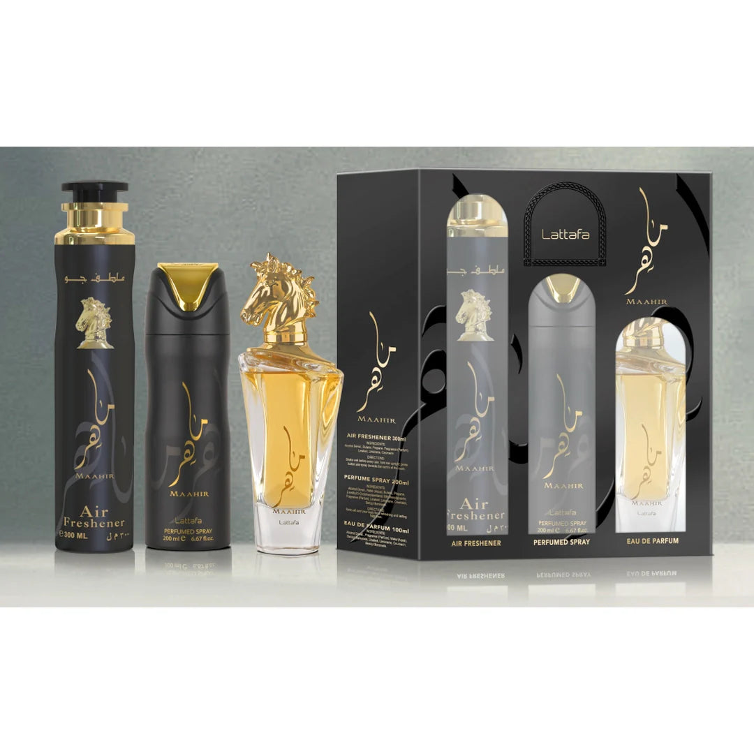 3P GiftSet Maahir  By Lattafa